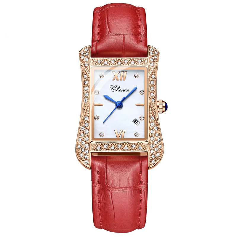 Women Wrist Watch CHENXI Brand Irregular Dial Diamond 