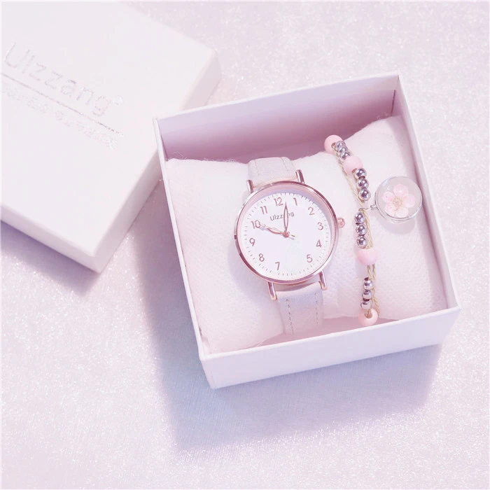 Girl Heart-Shaped Starry Sky Watch Female Ins Simple Temperament Student Waterproof Luminous Girlfriend Sen College Style