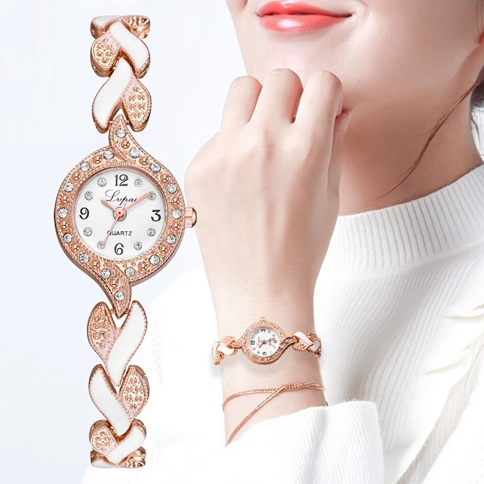 Niche diamond alloy bracelet watch ladies watch