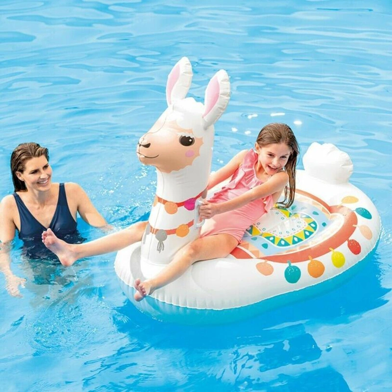 Alpaca Mounts Water Inflatable Mounts Animal Adults Net Celebrity Swimming Ring