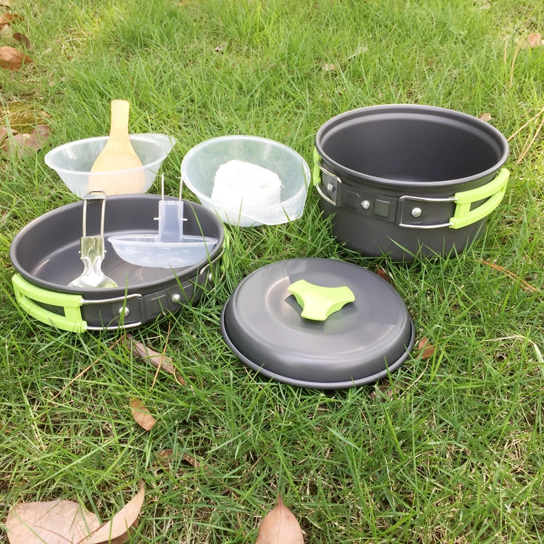 Outdoor cookware 1-2 people camping cookware set