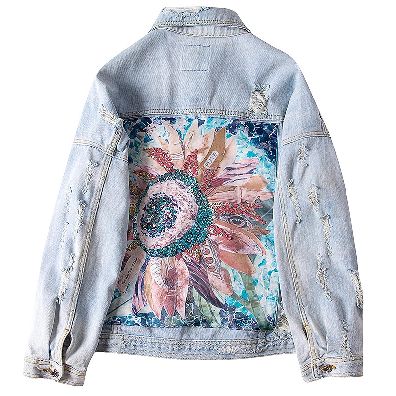 Spot Denim Jacket Trendy Ins Women Loose