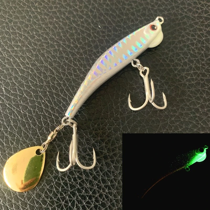 Luminous iron plate lead fish throwing lure lure