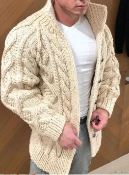 Button rope cardigan