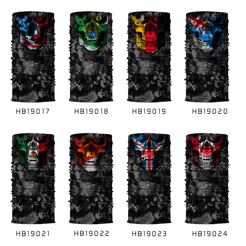 Skull outdoor turban ever-changing magic scarf