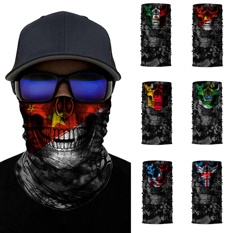 Skull outdoor turban ever-changing magic scarf