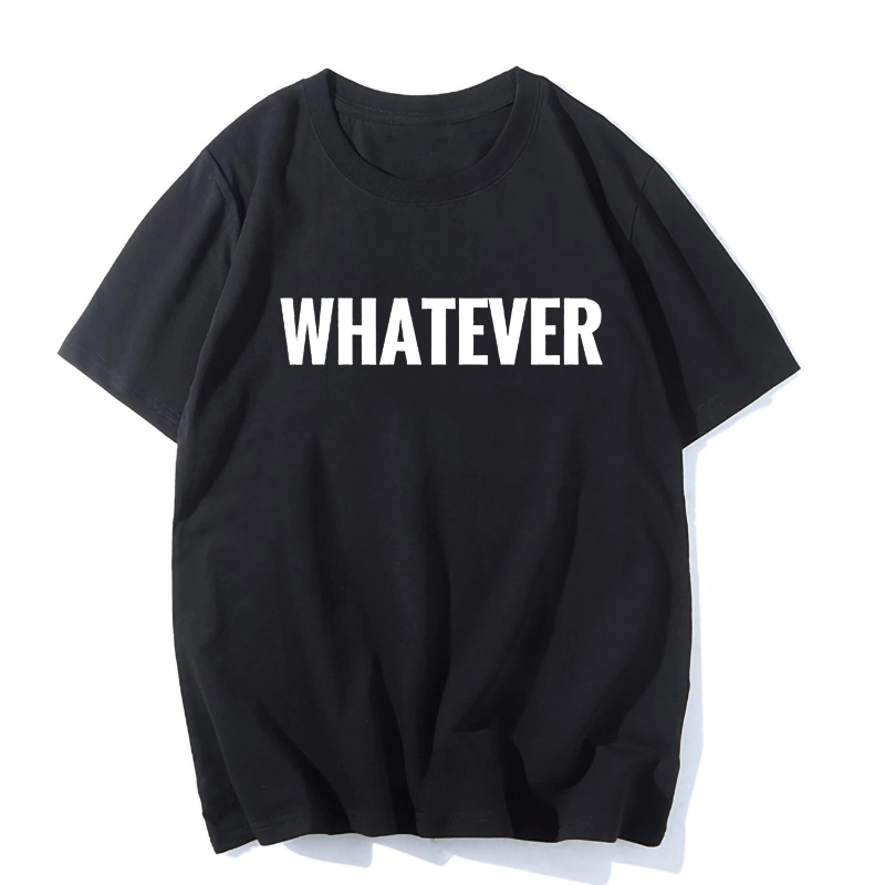 whatever letter print T-shirt