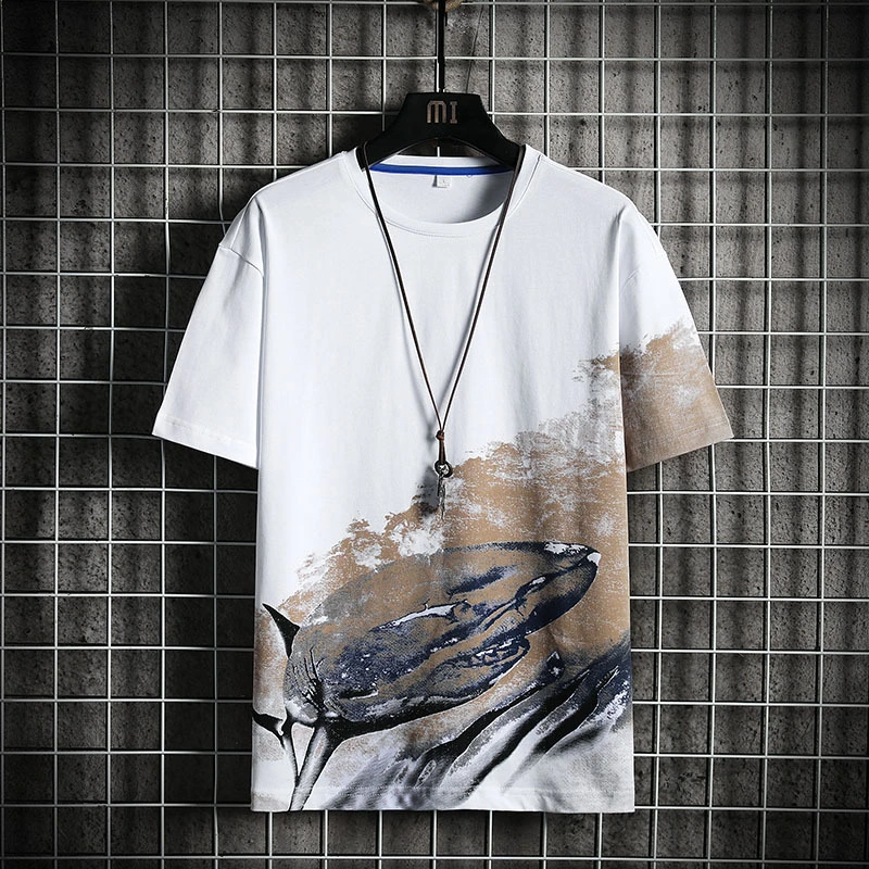Short-sleeved T-shirt Japanese Fashion Cartoon Print