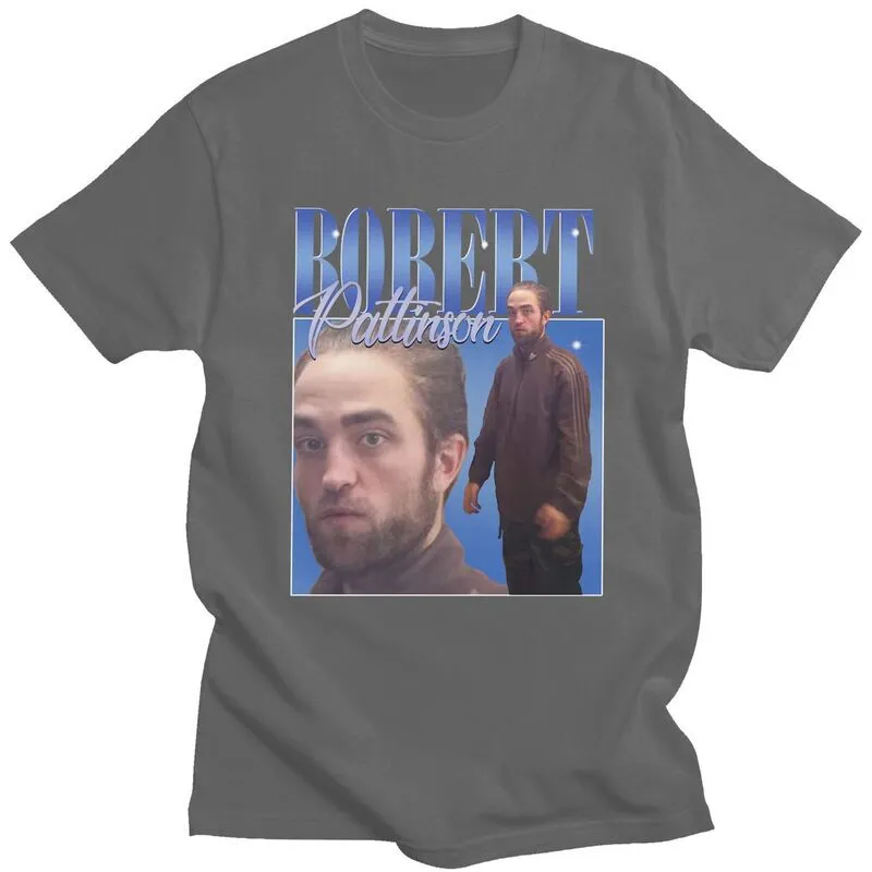 AliExpress Explosive Robert Pattinson Men's Short Sleeve Pure Cotton European Code Wild Men's T-Shirt Top