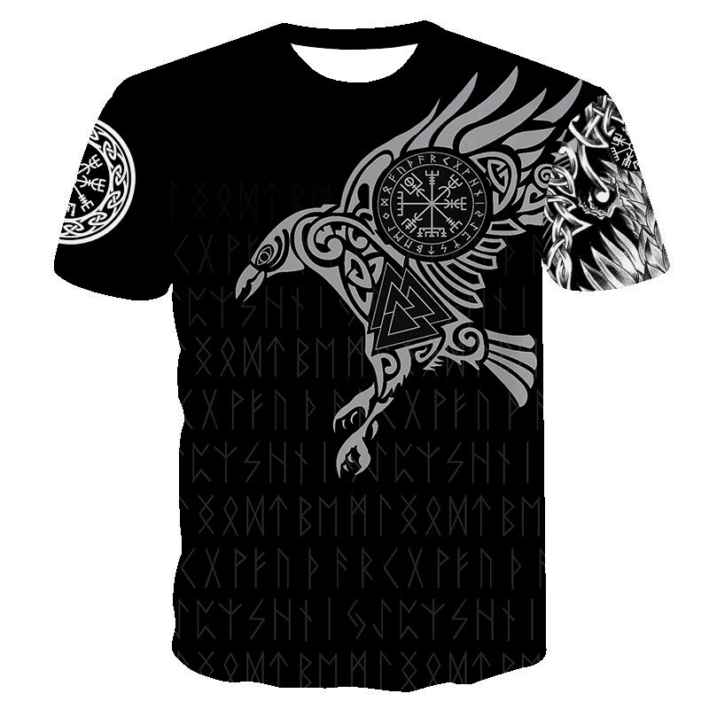Harajuku Retro Style Digital Printing 3DT Shirt For Men And Women