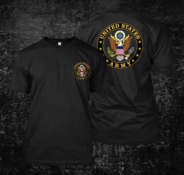 Hot Sale United States Army T-shirt Men's  Cotton Short