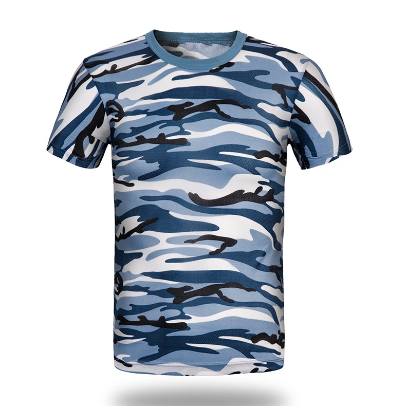Camouflage Uniform T-shirt Round Neck Expand Outdoor Sports