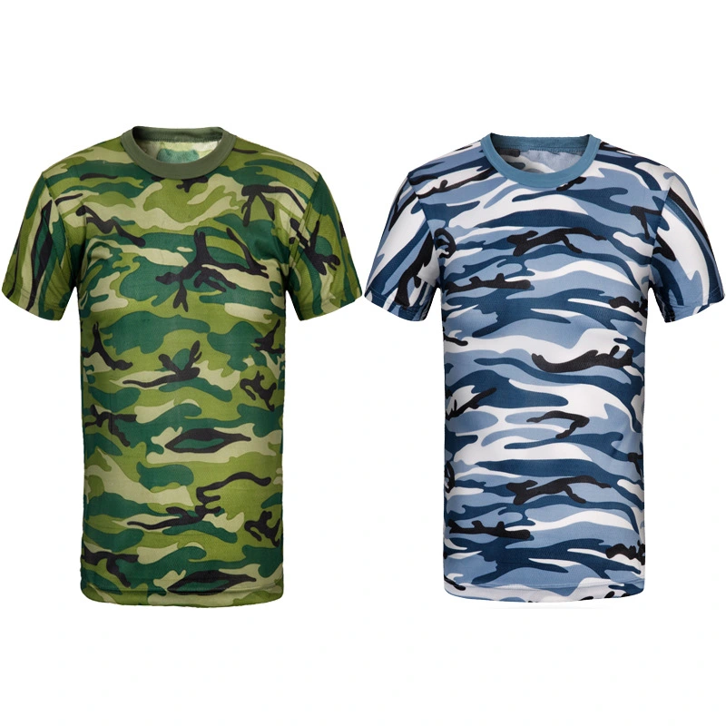 Camouflage Uniform T-shirt Round Neck Expand Outdoor Sports