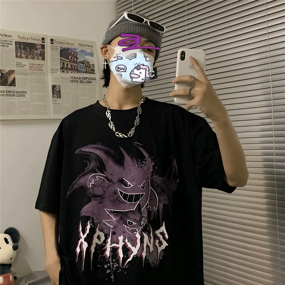 Street Hip Hop Harajuku Lazy Syle Loose T-shirt Top