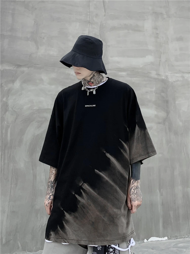 Summer short-sleeved T-shirt men oversize