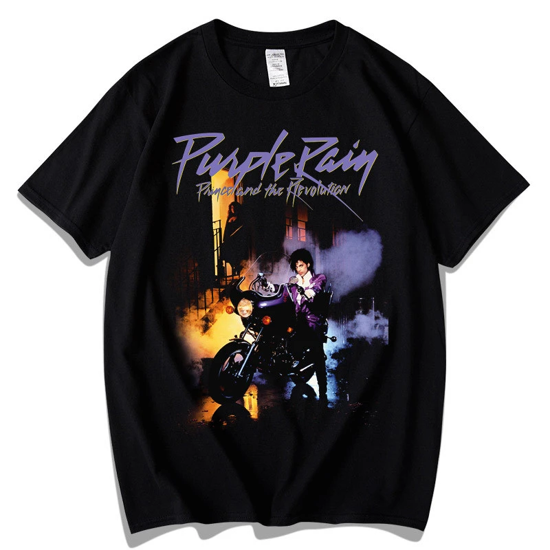 Star Prince Prince Purple rain cotton T-shirt