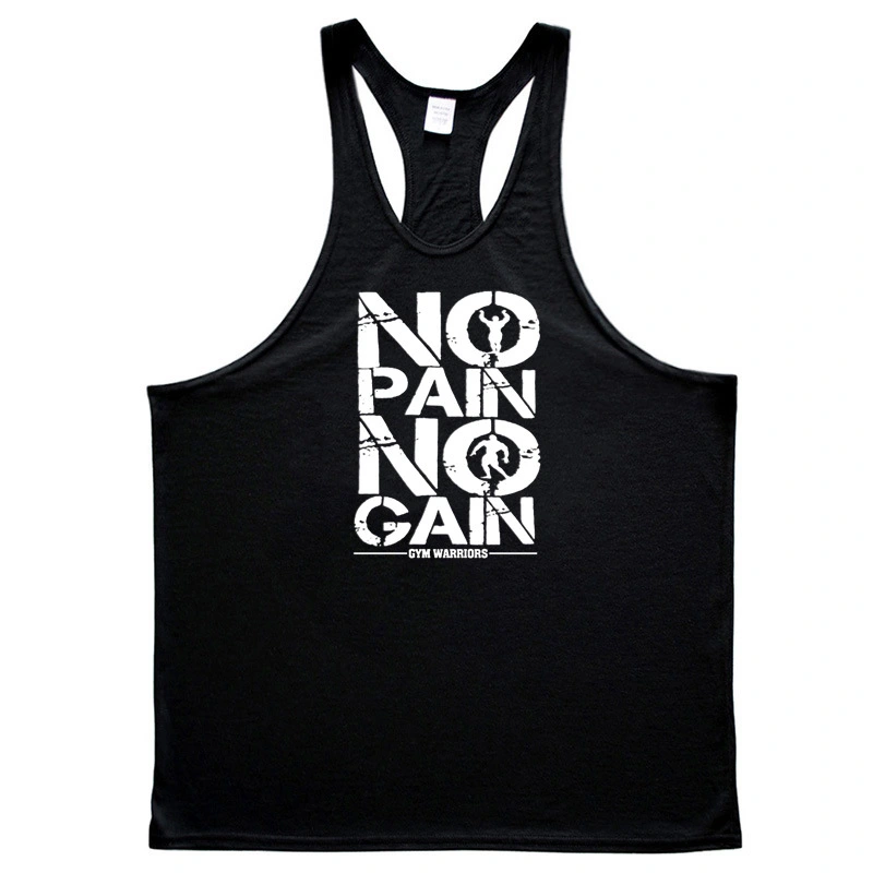 NO PAIN NO GAIN summer bodybuilding fitness vest