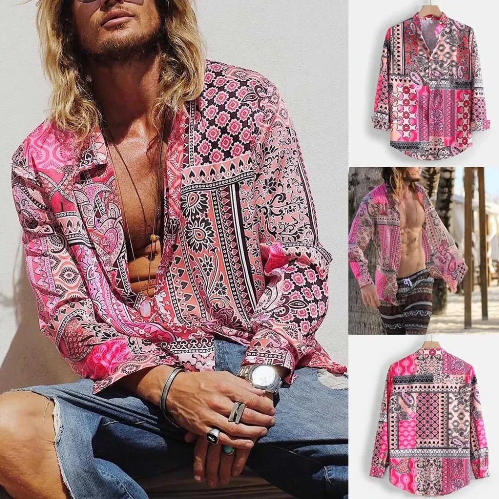 Retro casual men's shirts