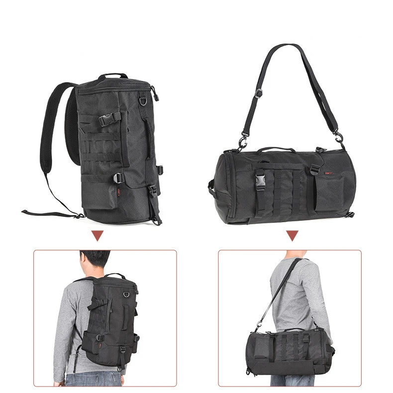 Cylindrical Fishing Gear Backpack Cylindrical Rod Satchel