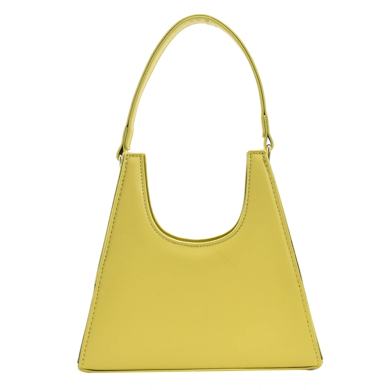  New Solid Color Retro Net Red Ins Simple Casual Large-Capacity Tote Bag Retro Korean Style Shoulder Bag