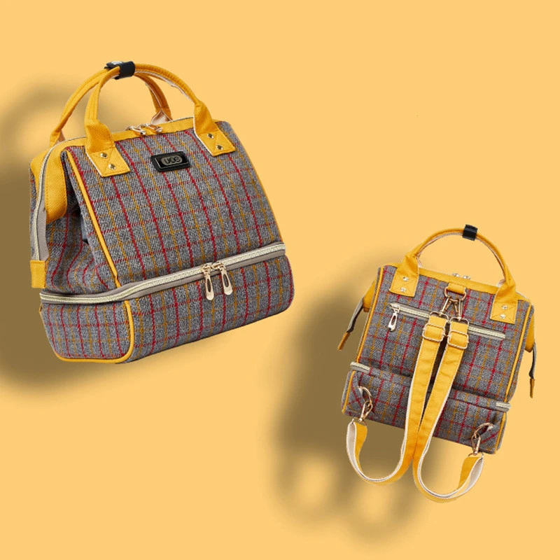 Diaper Bag Mummy Maternity Baby Bags Small Travel Grey Nappy Changing Backpack 