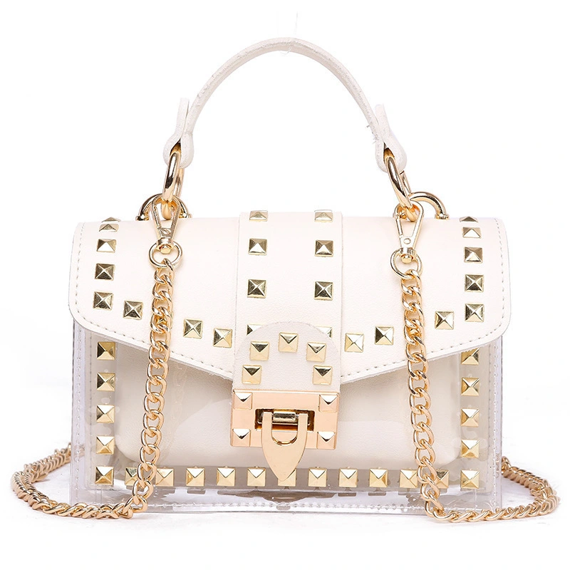 Summer Bag New One-shoulder Pvc Messenger Transparent Small Bag Girl Chain Picture Mother Bag