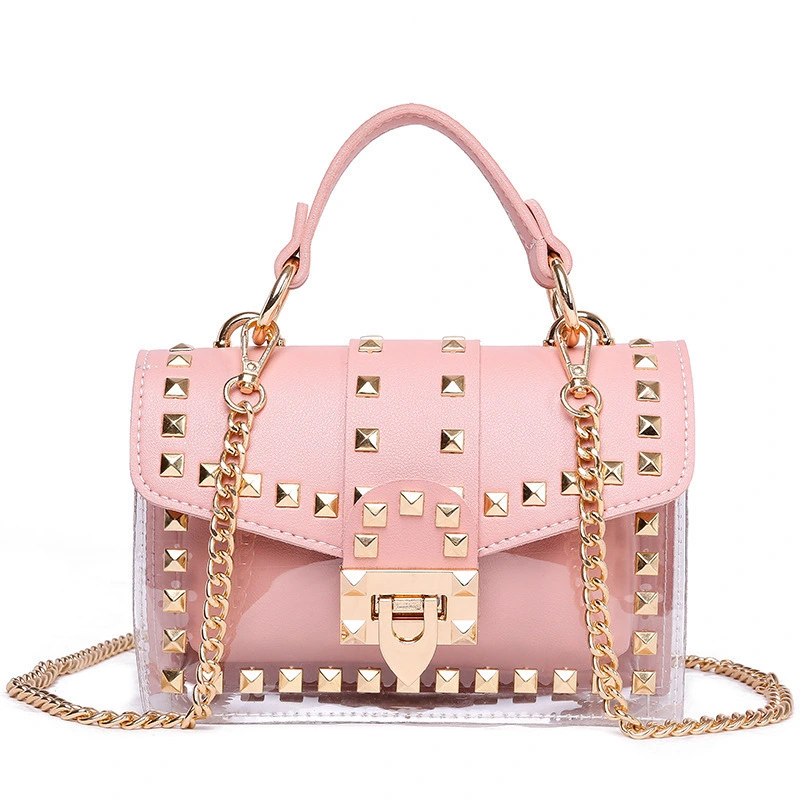 Summer Bag New One-shoulder Pvc Messenger Transparent Small Bag Girl Chain Picture Mother Bag