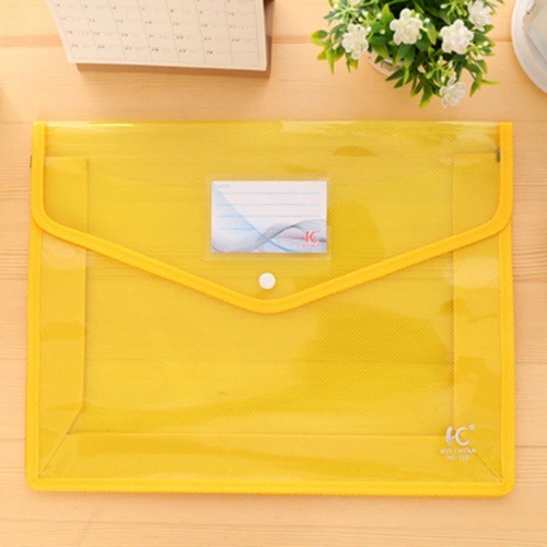 A4 File Bag Transparent File Bag Snap File Bag Test Paper Storage Bag Information Bag Office Button Bag