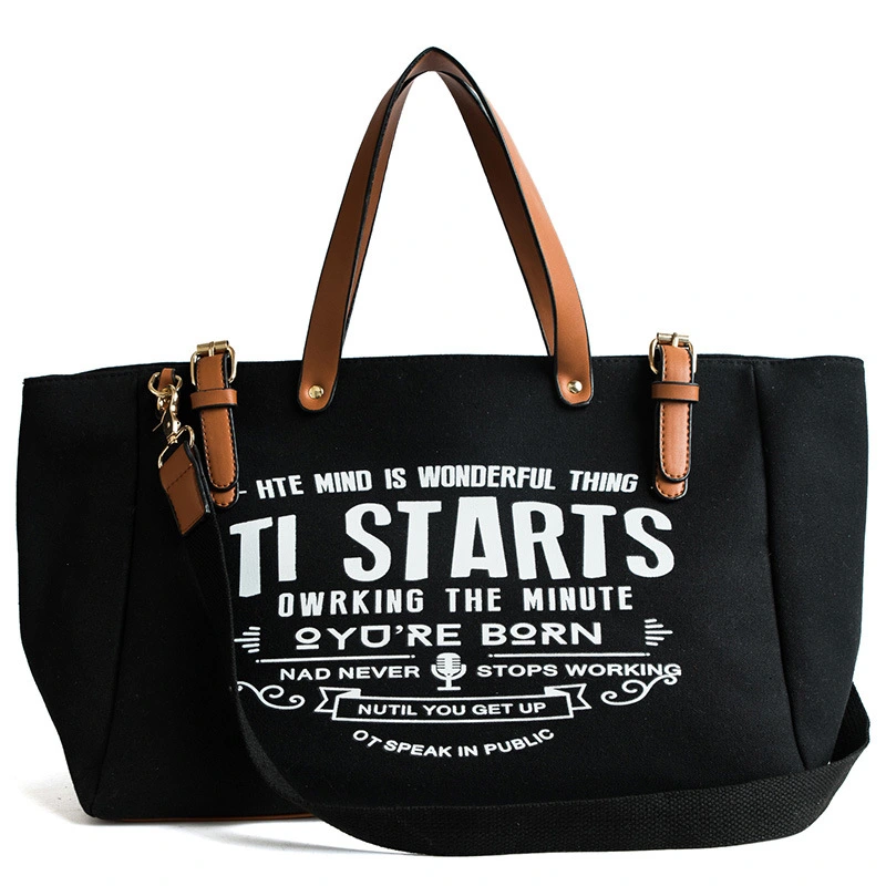 Canvas Messenger Bag Canvas Letter Hand Tote Bag