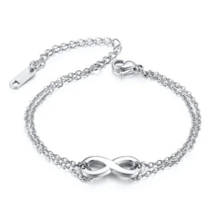 Figure 8 titanium steel bracelet