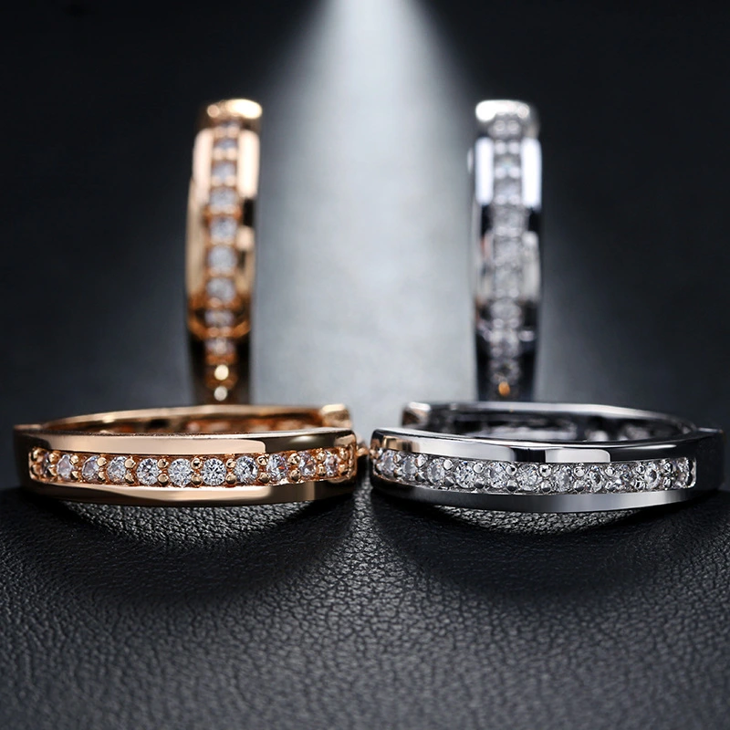 Silver earrings female Korean style simple personality