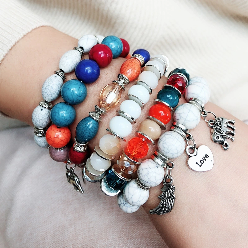 Elephant Wing Pendant Bracelet