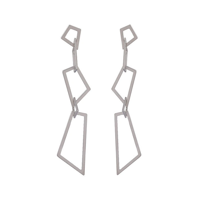 Korean wanghong personalized geometric Earrings