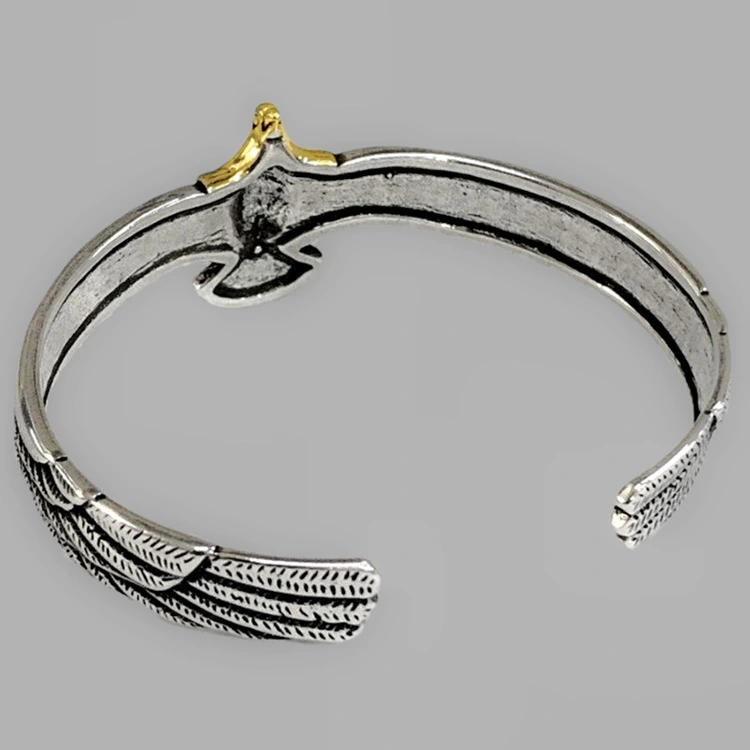 Men And Women Creative Old Feather Open Bracelet