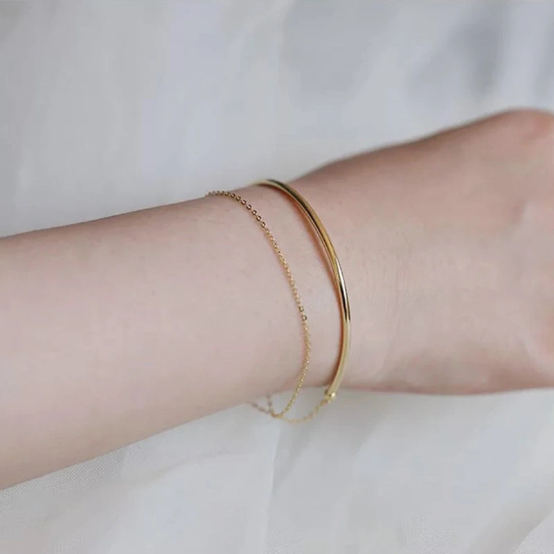 Semi-arc Plain Simple Fashion Multi-layer Bracelet