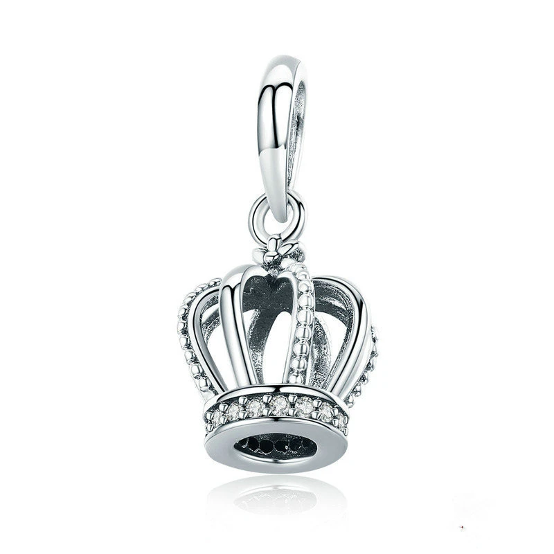 Elegant Crown Pendant DIY Accessories Charm Personality Necklace Pendant