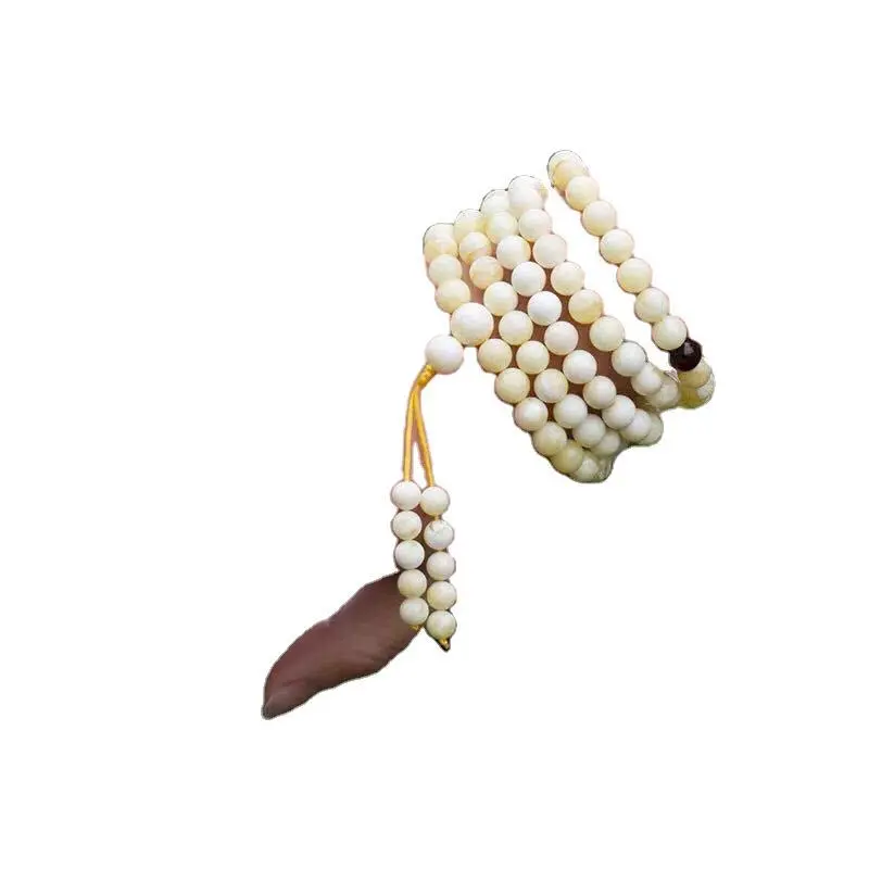 Men's And Women's White Nectar 108 Beads Bracelet