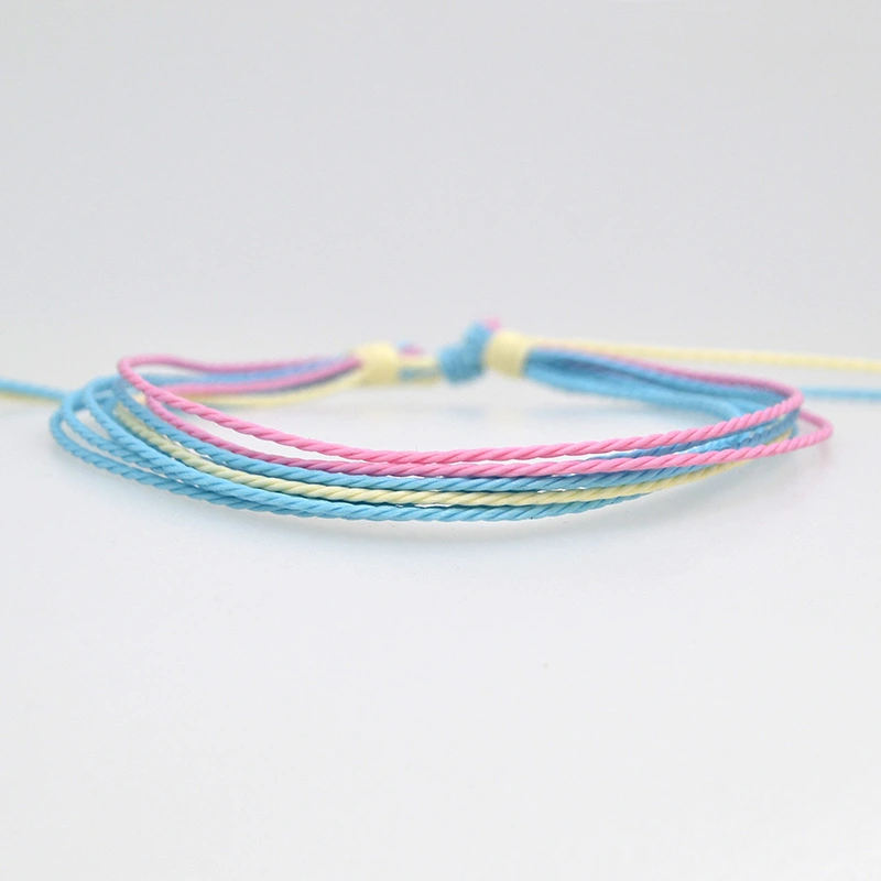 Swimming Surfing Waterproof Wax Wire Braided Bracelet