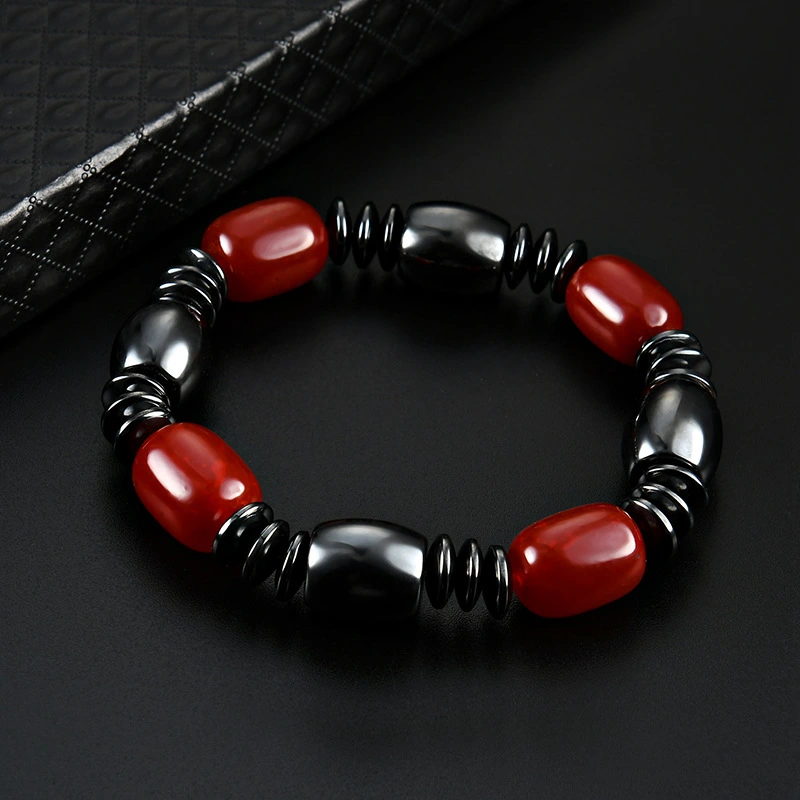 Black Magnet Bracelet Men's and Women's Retro Magnetic Magnet Bracelet