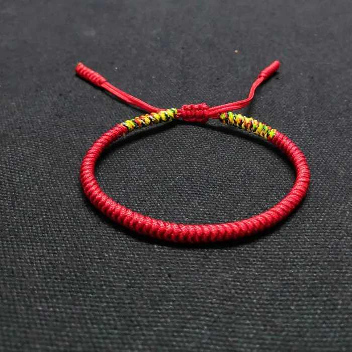 Red Rope Retro Ethnic Style Handmade Hand Rope