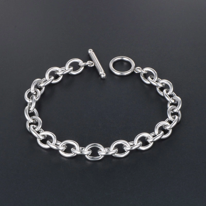 Fashionable Titanium Steel Men's Bracelet Korean Style Simple Bracelet