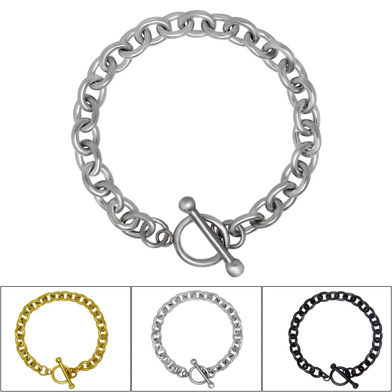 Fashionable Titanium Steel Men's Bracelet Korean Style Simple Bracelet