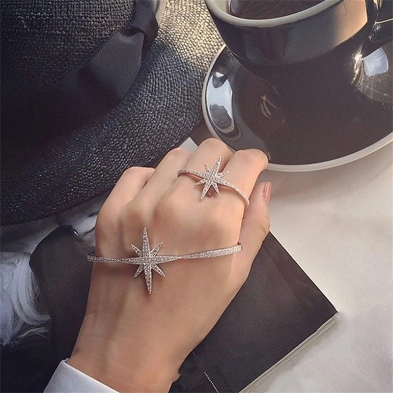 European And American Trendy Palm Bracelet Cross Snowflakes