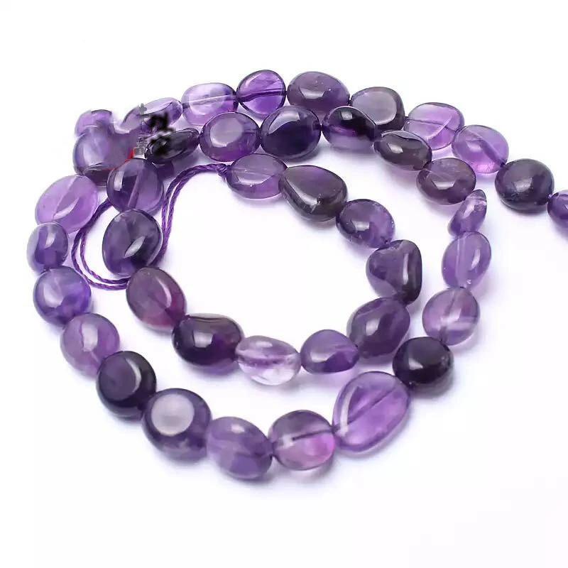 Amethyst Irregular Shaped Loose Bead Bracelet Pearl Earrings DIY Jewelry Accessories