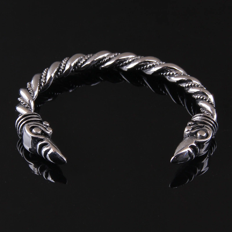 European And American Tide Brand Titanium Steel Eagle Head Bracelet 