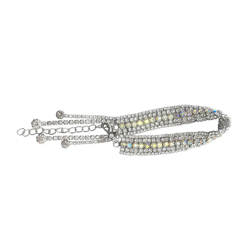 European And American Shiny Rhinestone Bracelets Simple And Versatile Trendy Hand Jewelry