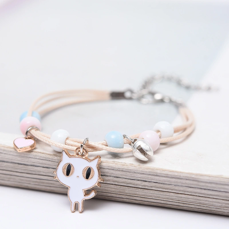  New Kitty Couple Bracelet A Pair of Female Student Girlfriend Gifts Jingdezhen Ceramic Jewelry