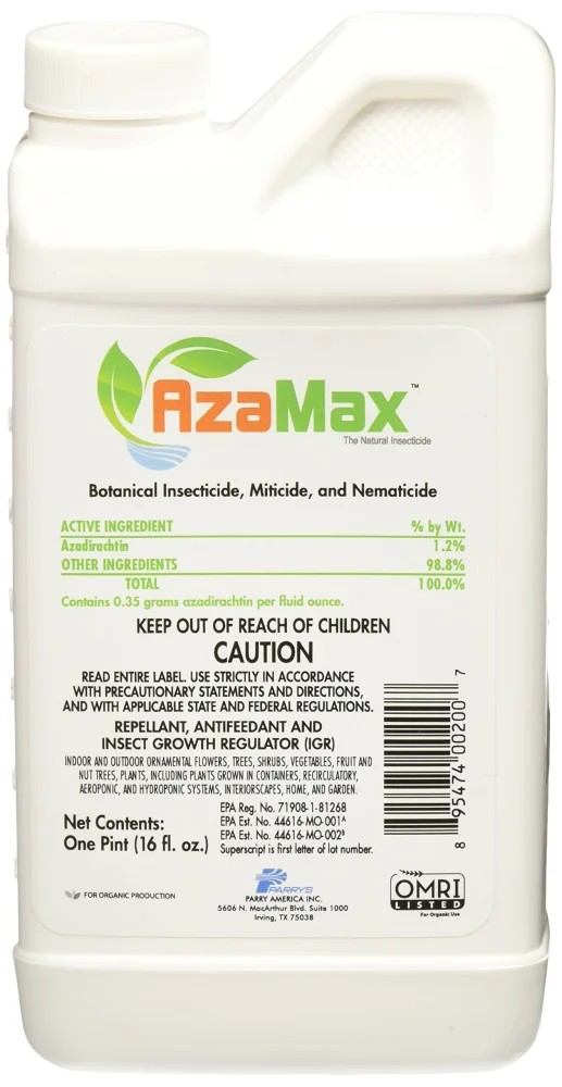 AzaMax General Hydroponics GH2007 Antifeedant and Insect Growth Regulator, 16 Ounce
