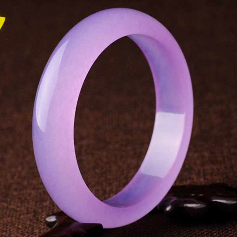 Jade Jade Wholesale Quartzite Jade Bracelet Xinkeng Ice Violet Bracelet