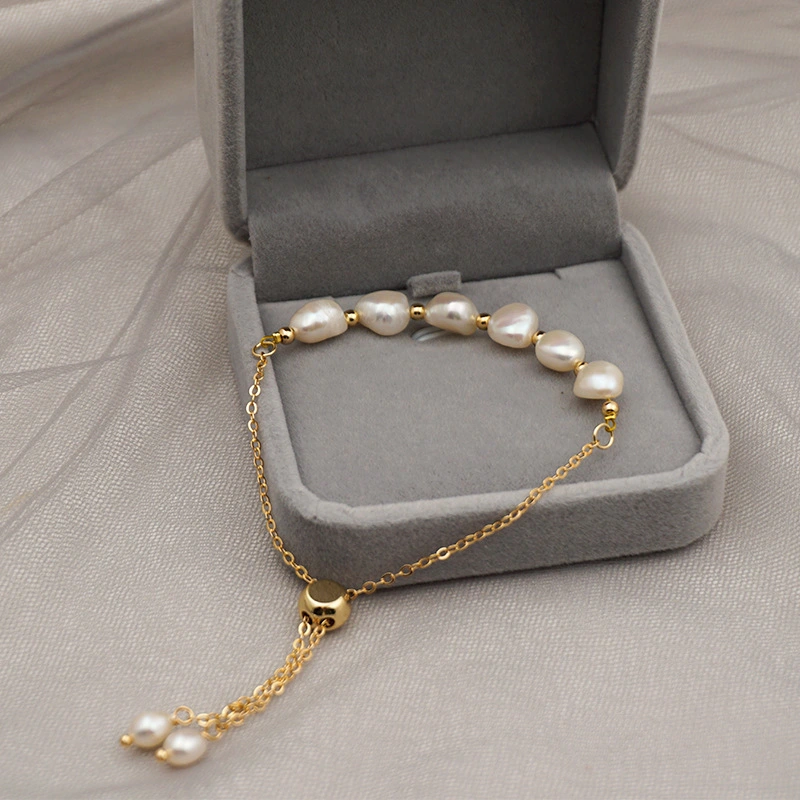 New Korean Edition Freshwater Pearl Contracted Bracelet